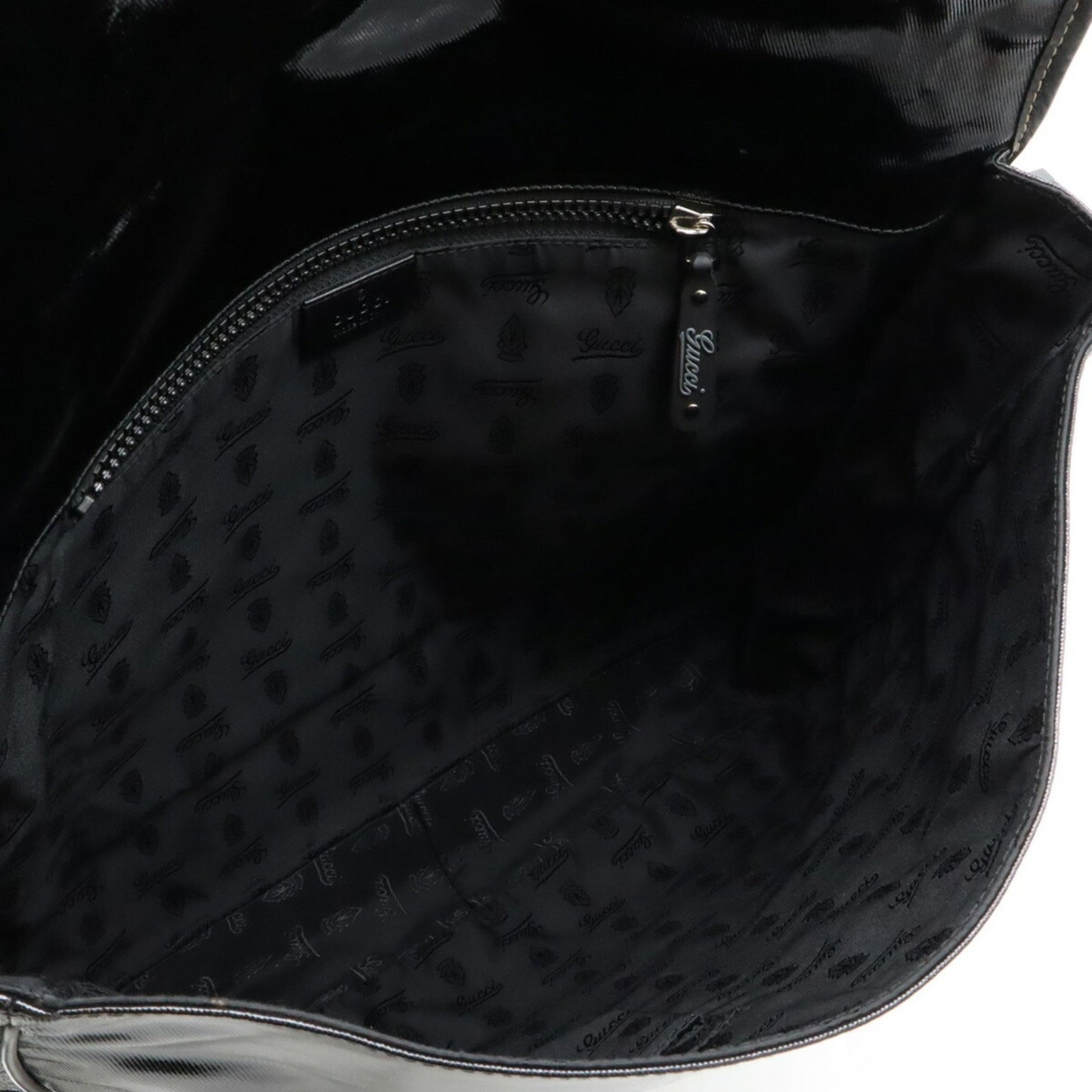 Gucci Coated Canvas Black Shoulder Bags