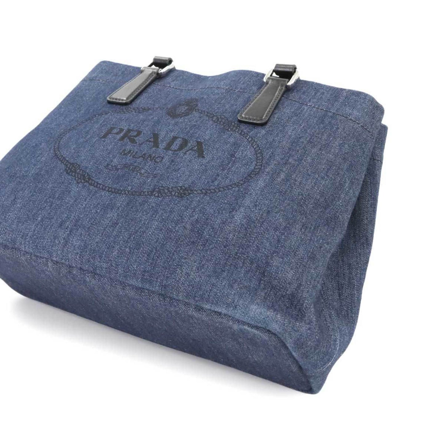 Prada Denim Black Tote Bags