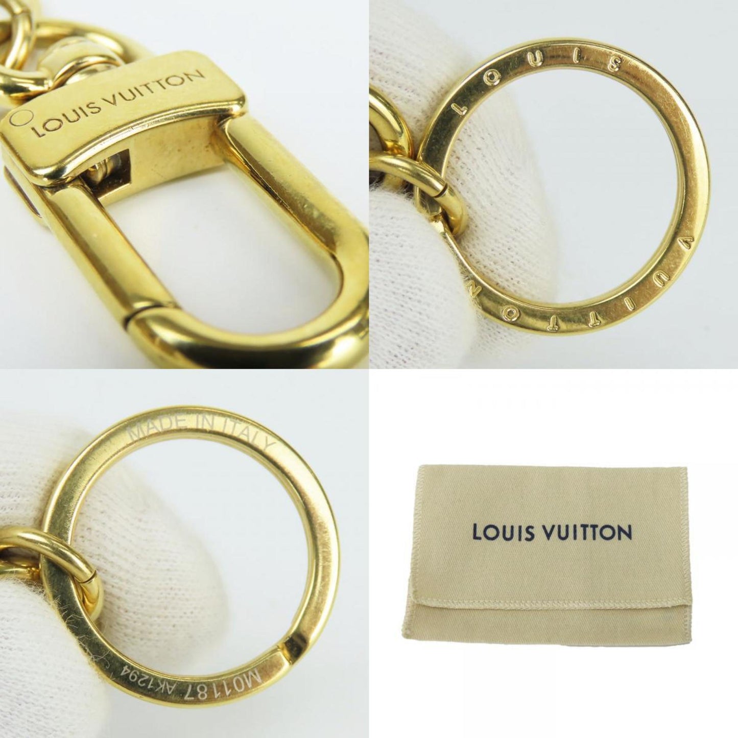 Louis Vuitton Other Metal Brown Key Rings