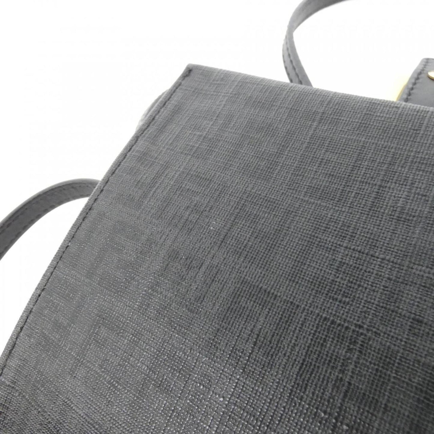 Fendi Coated Canvas Black Shoulder Bags