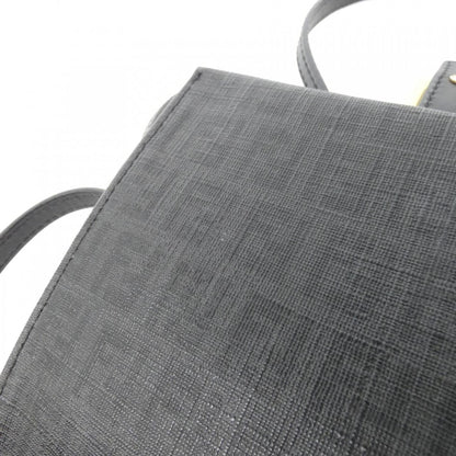 Fendi Coated Canvas Black Shoulder Bags
