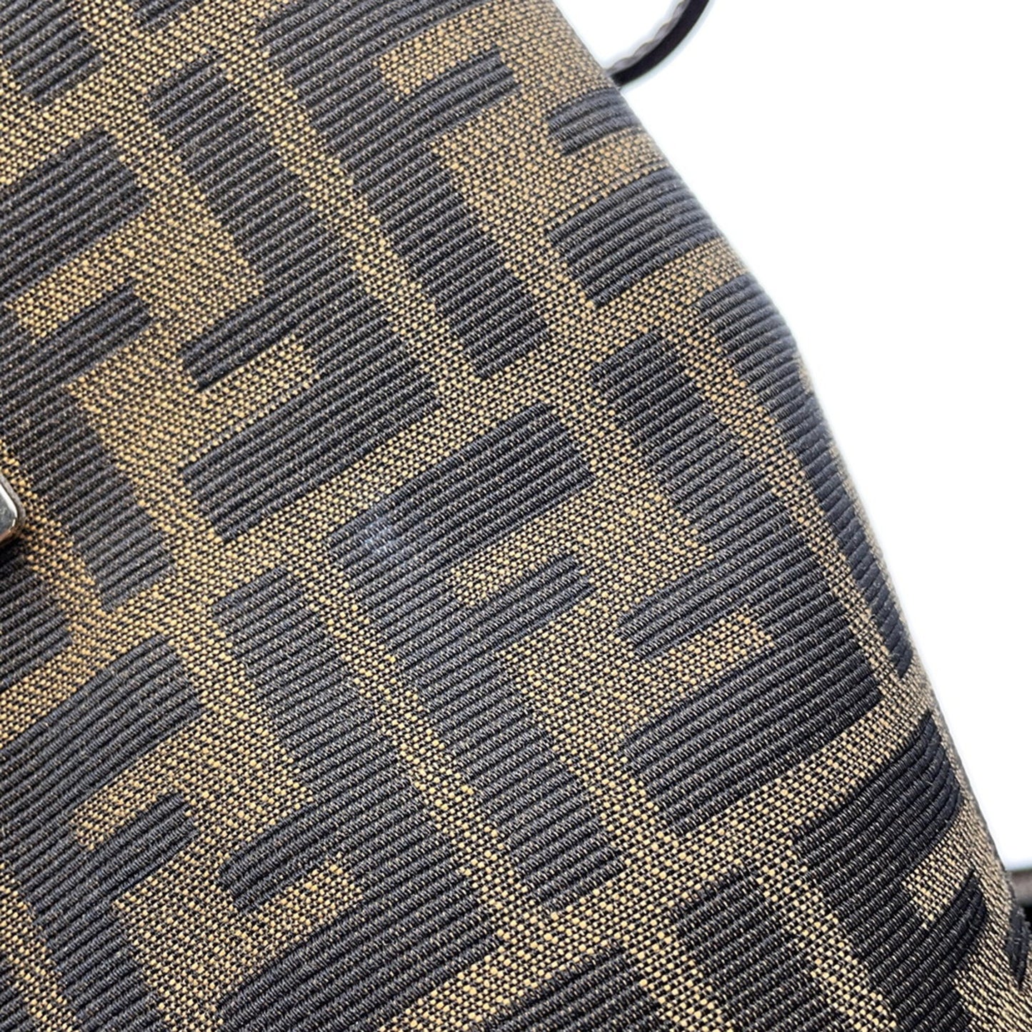 Fendi Canvas Brown Shoulder Bags