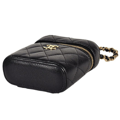 Chanel Calfskin Black Shoulder Bags
