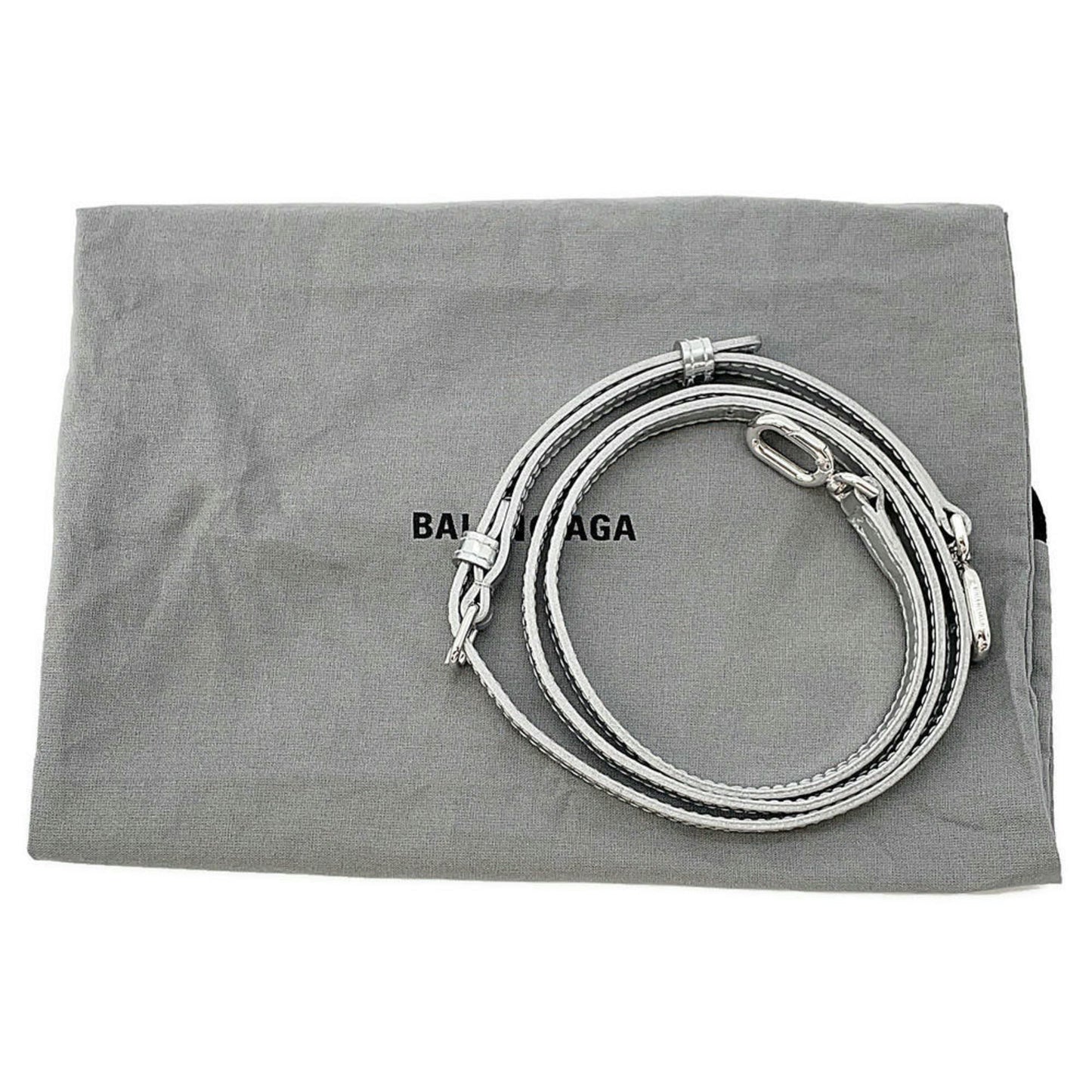 Balenciaga Patent Silver Handbags