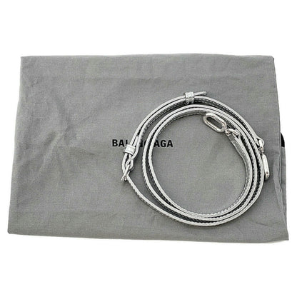 Balenciaga Patent Silver Handbags