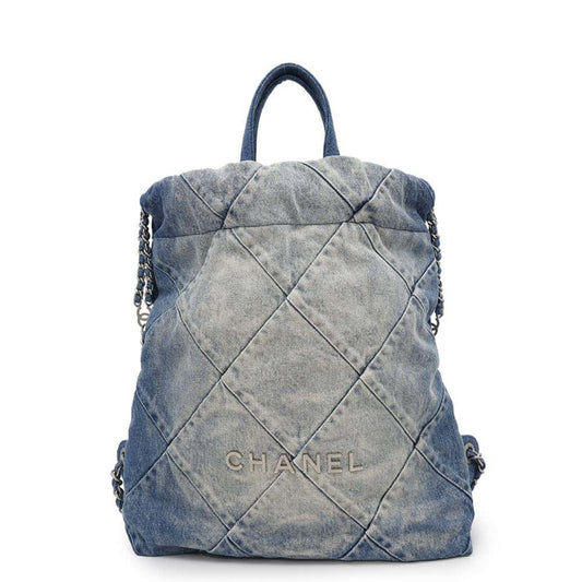 Chanel Denim Blue Backpacks