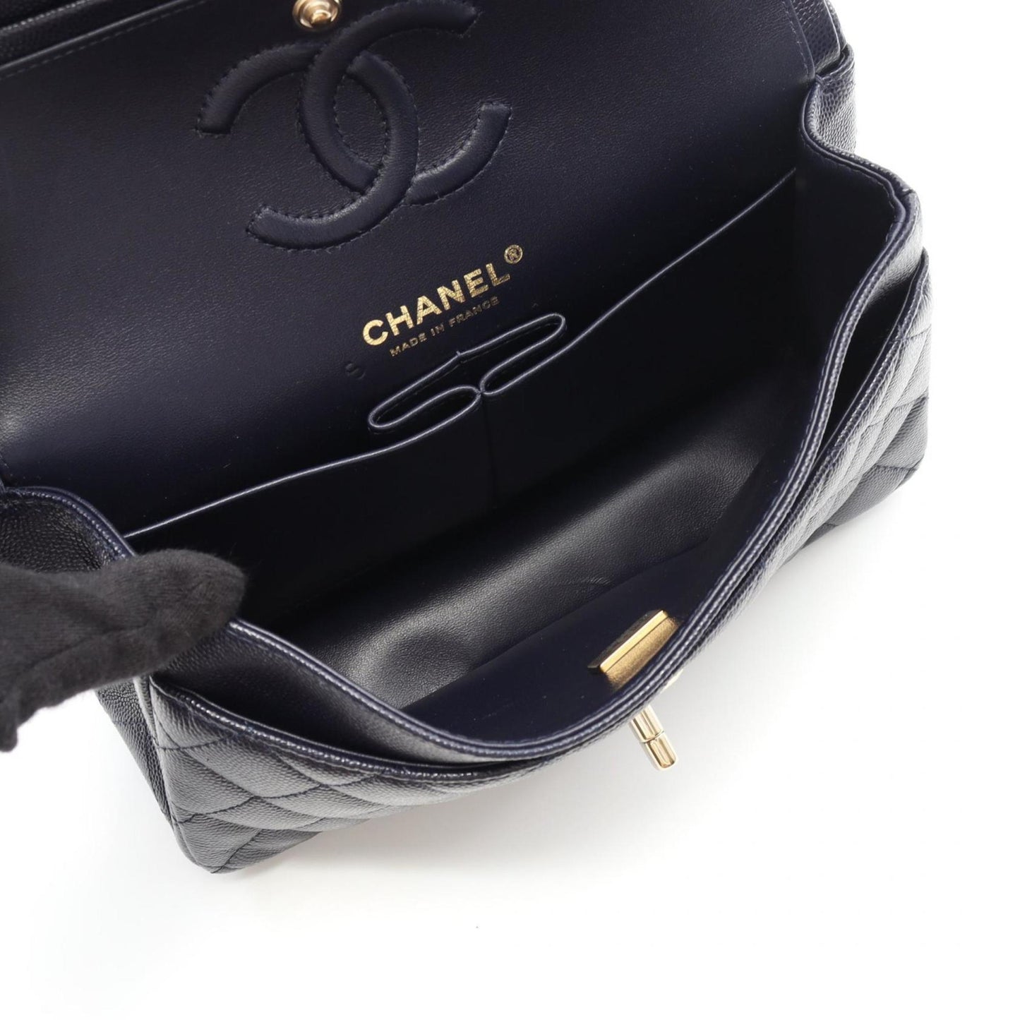 Chanel Calfskin Blue Shoulder Bags