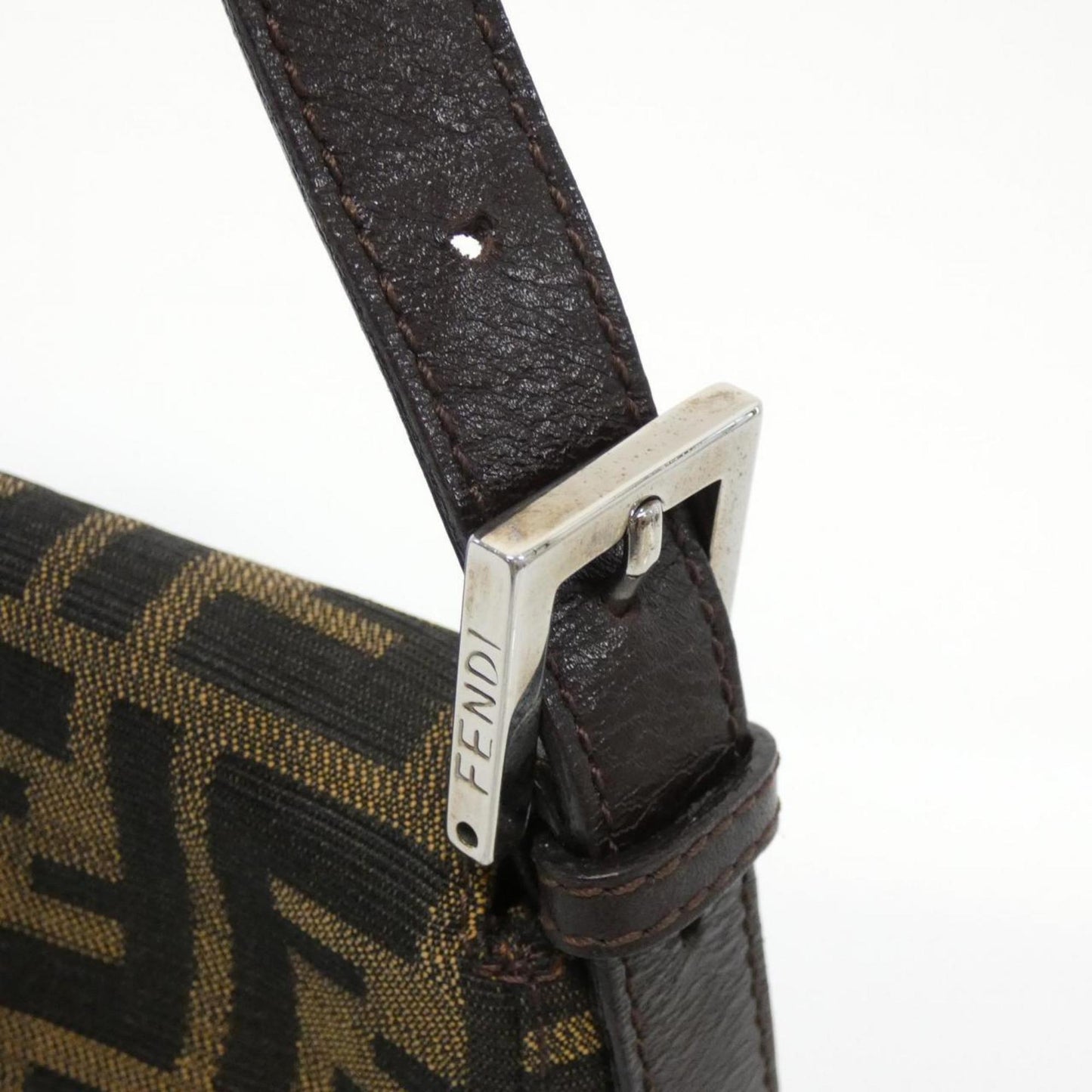 Fendi Canvas Brown Shoulder Bags
