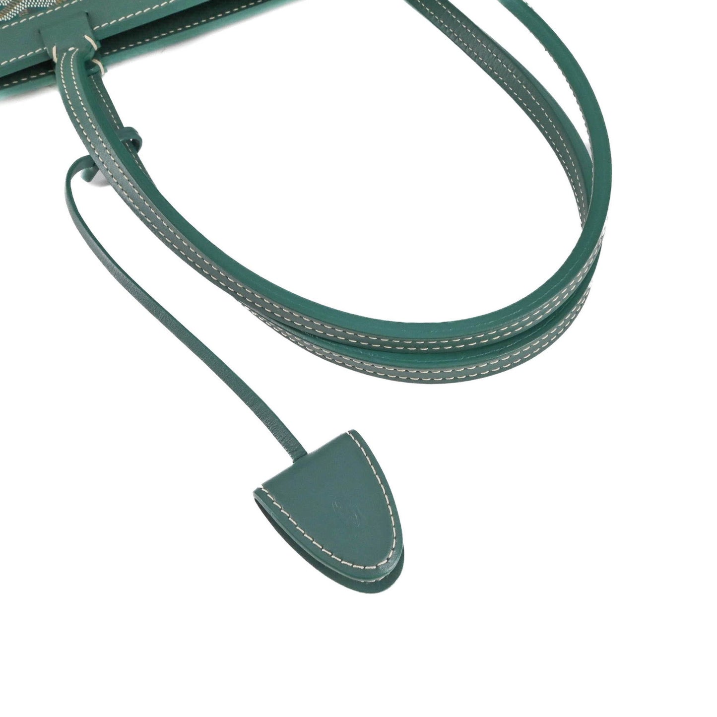 Goyard Coated Canvas Green Tote Bags