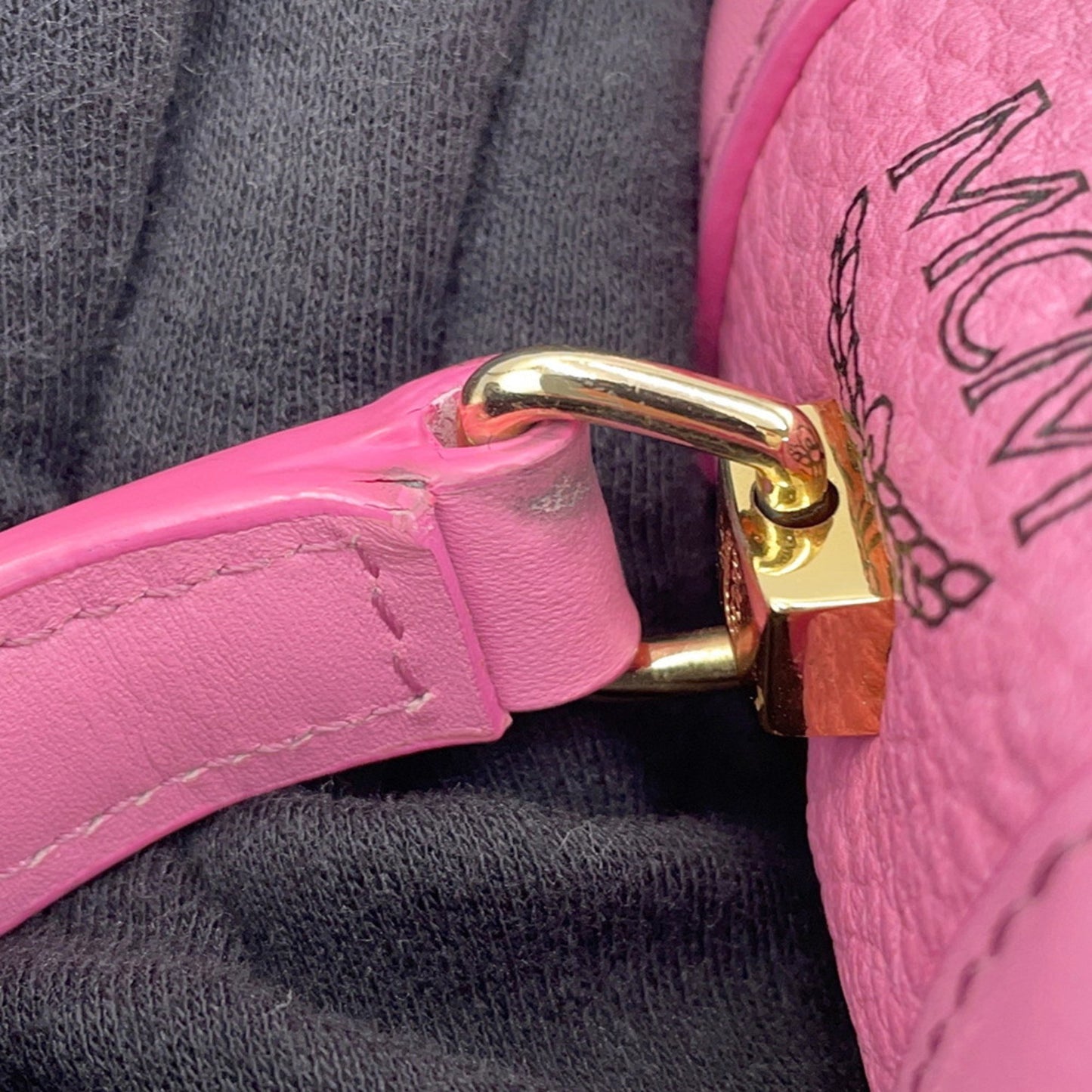 Mcm Rhinestones Pink Handbags