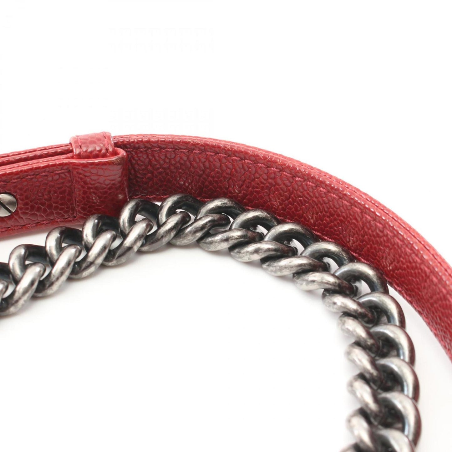 Chanel Calfskin Red Shoulder Bags