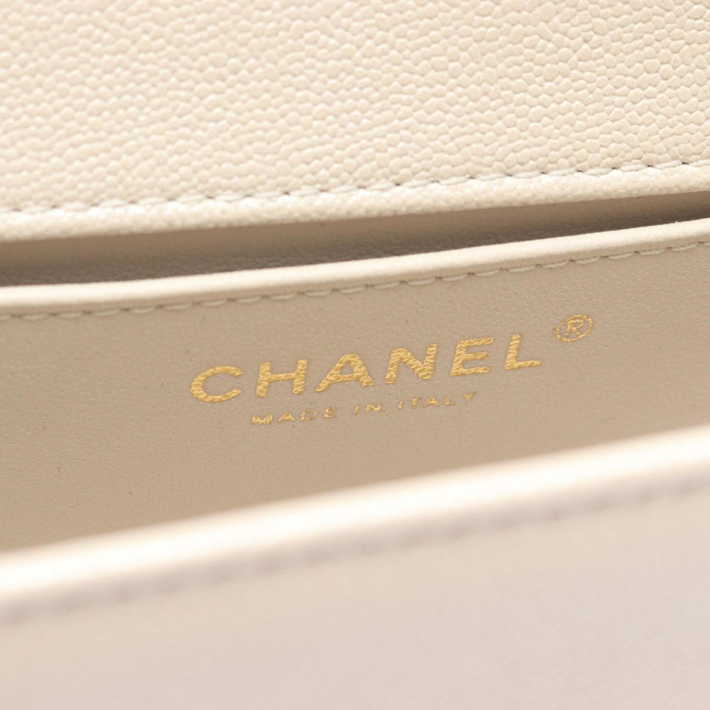 Chanel Calfskin White Shoulder Bags