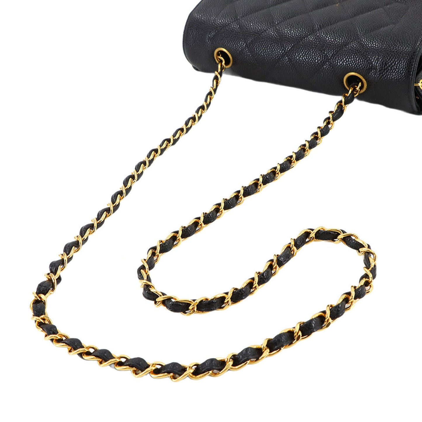 Chanel Calfskin Black Shoulder Bags
