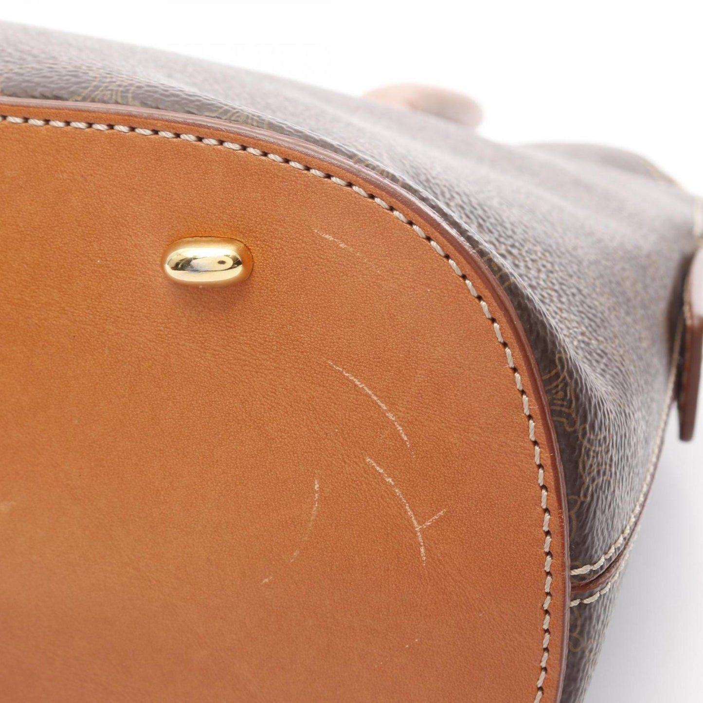 Celine Coated Canvas Brown Handbags
