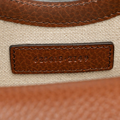 Gucci Canvas Brown Shoulder Bags