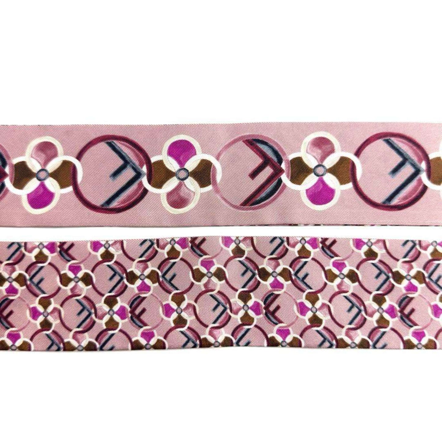 Fendi Silk Pink Scarves