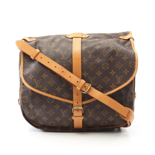Louis Vuitton Coated Canvas Brown Shoulder Bags