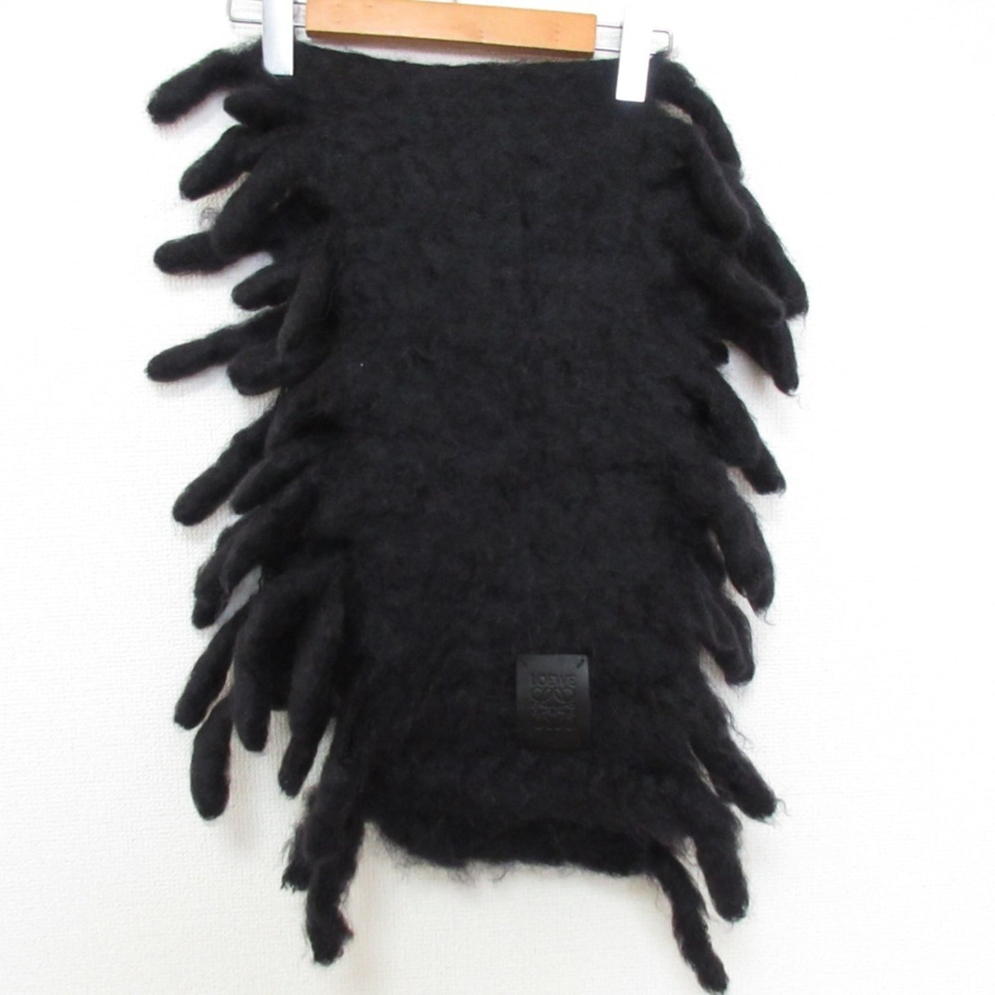 Loewe Wool Black Scarves