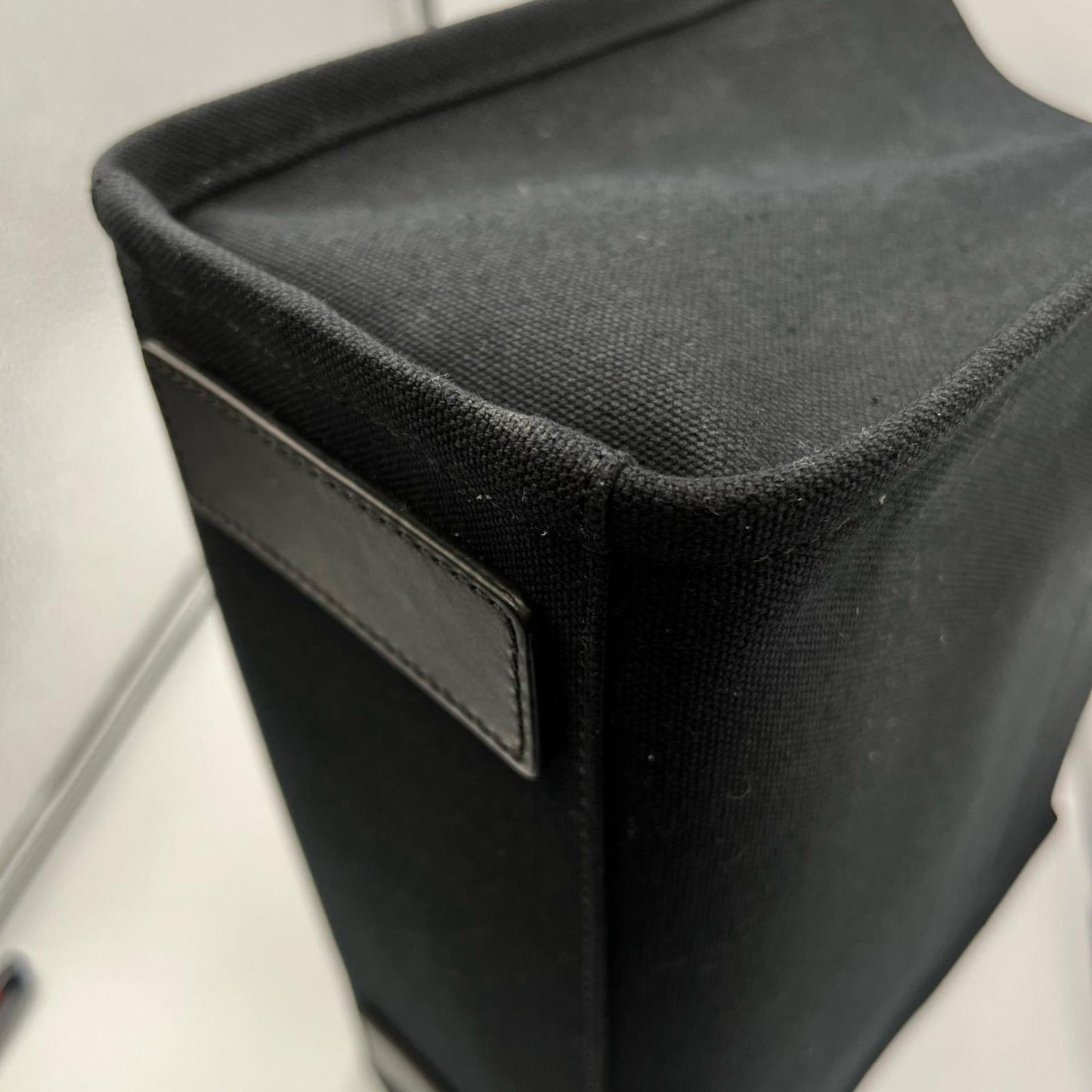 Versace Canvas Black Tote Bags