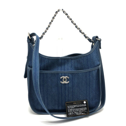 Chanel Denim Blue Shoulder Bags