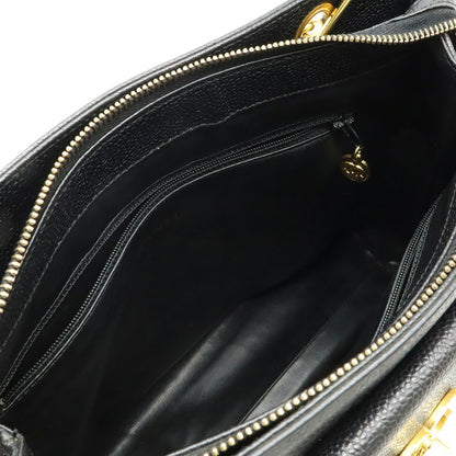 Chanel Calfskin Black Shoulder Bags