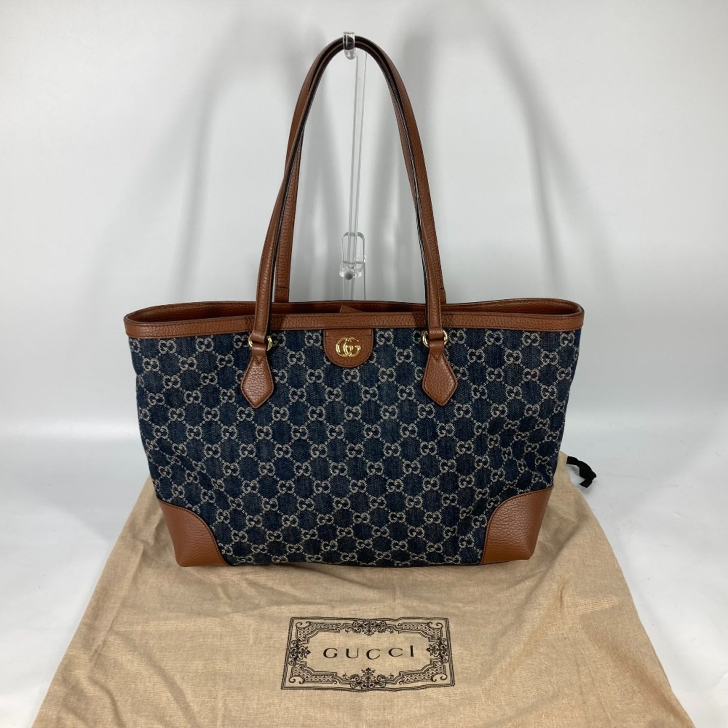 Gucci Denim Blue Tote Bags