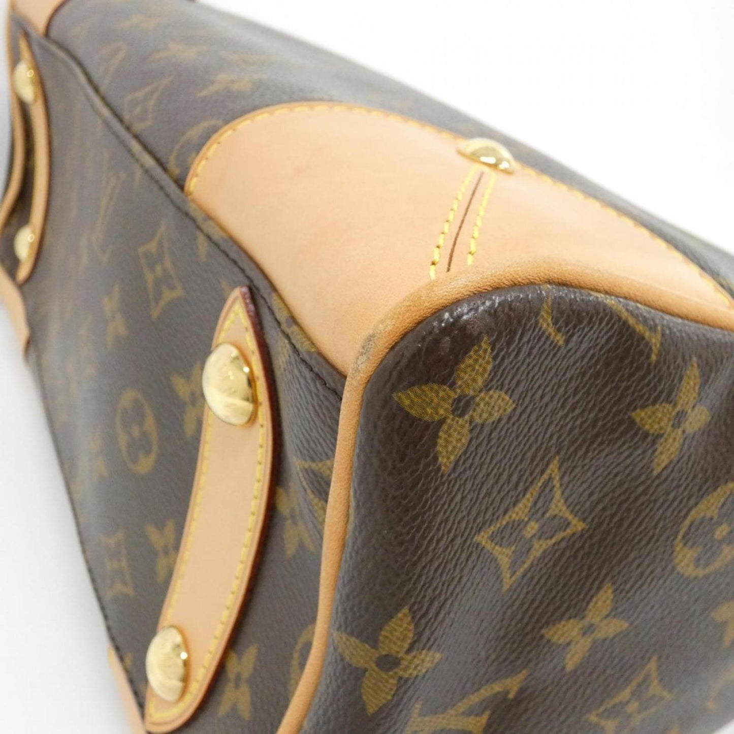 Louis Vuitton Coated Canvas Brown Handbags