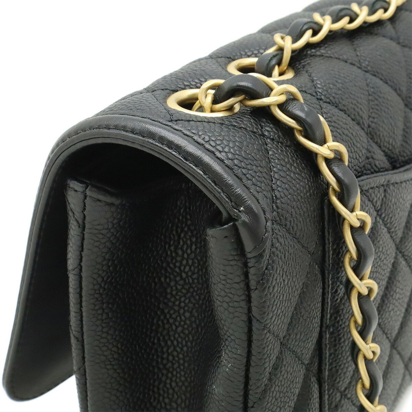 Chanel Calfskin Black Shoulder Bags