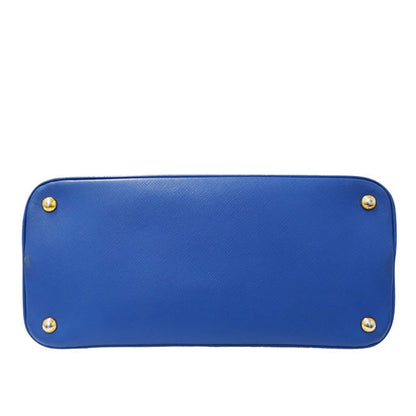 Prada Glossy Material Blue Handbags