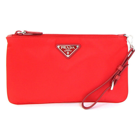Prada Nylon Red Clutch Bags