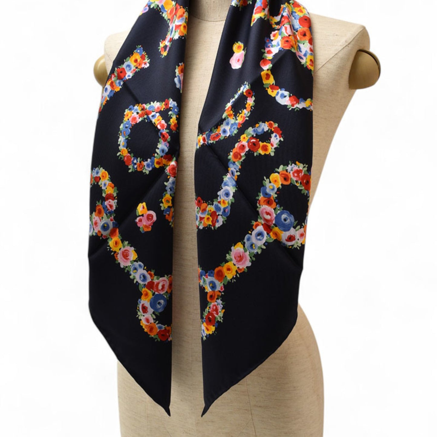 Gucci Silk Blue Scarves