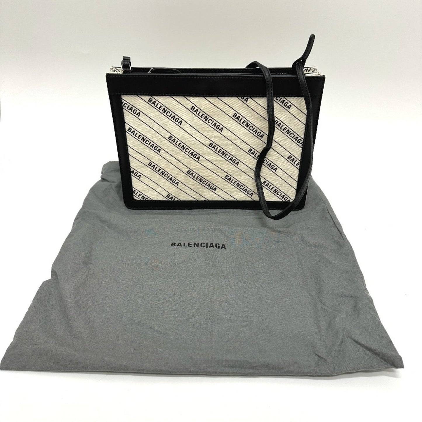 Balenciaga Canvas Black Shoulder Bags