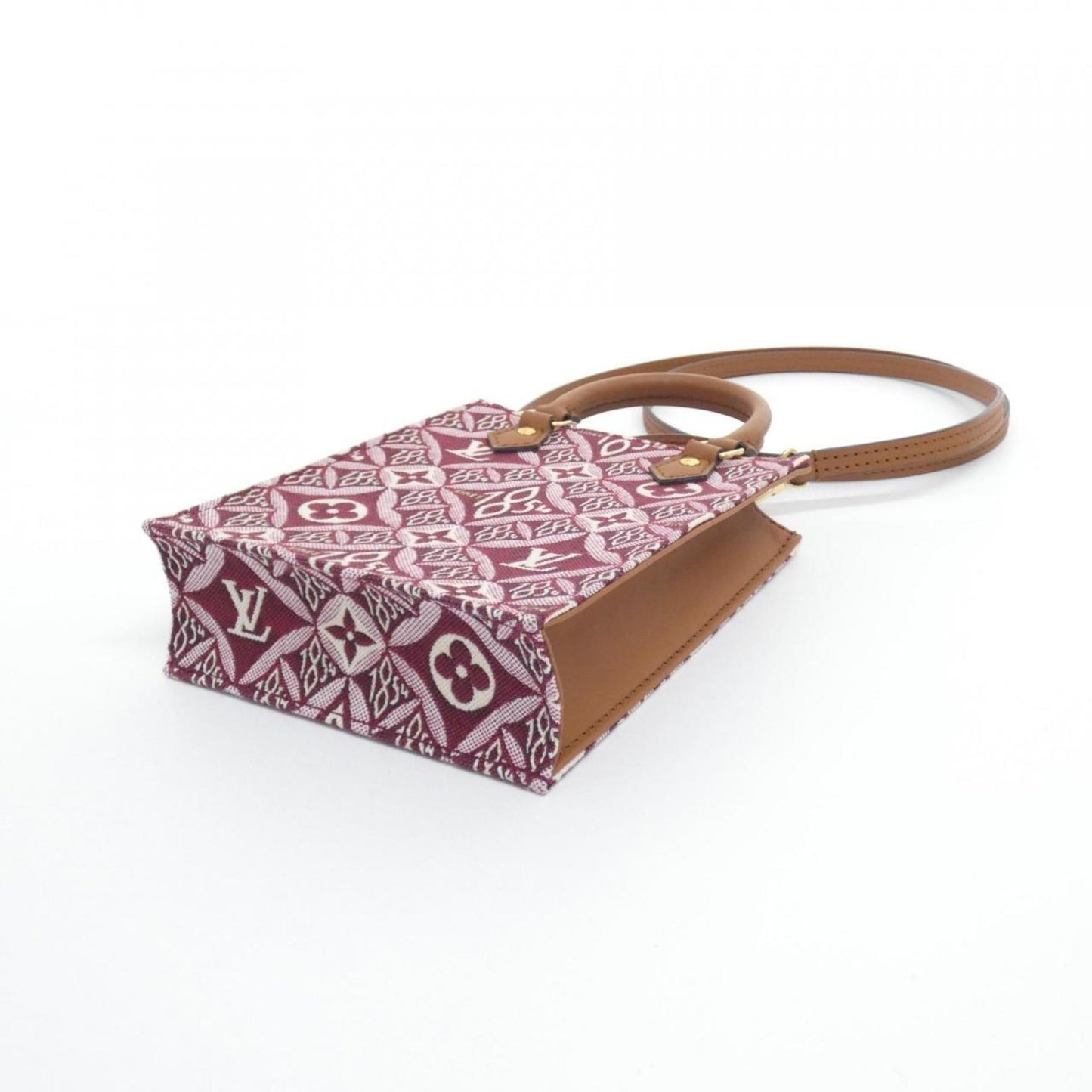 Louis Vuitton Woven Fabric Red Handbags