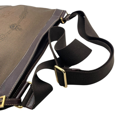 Prada Canvas Brown Shoulder Bags