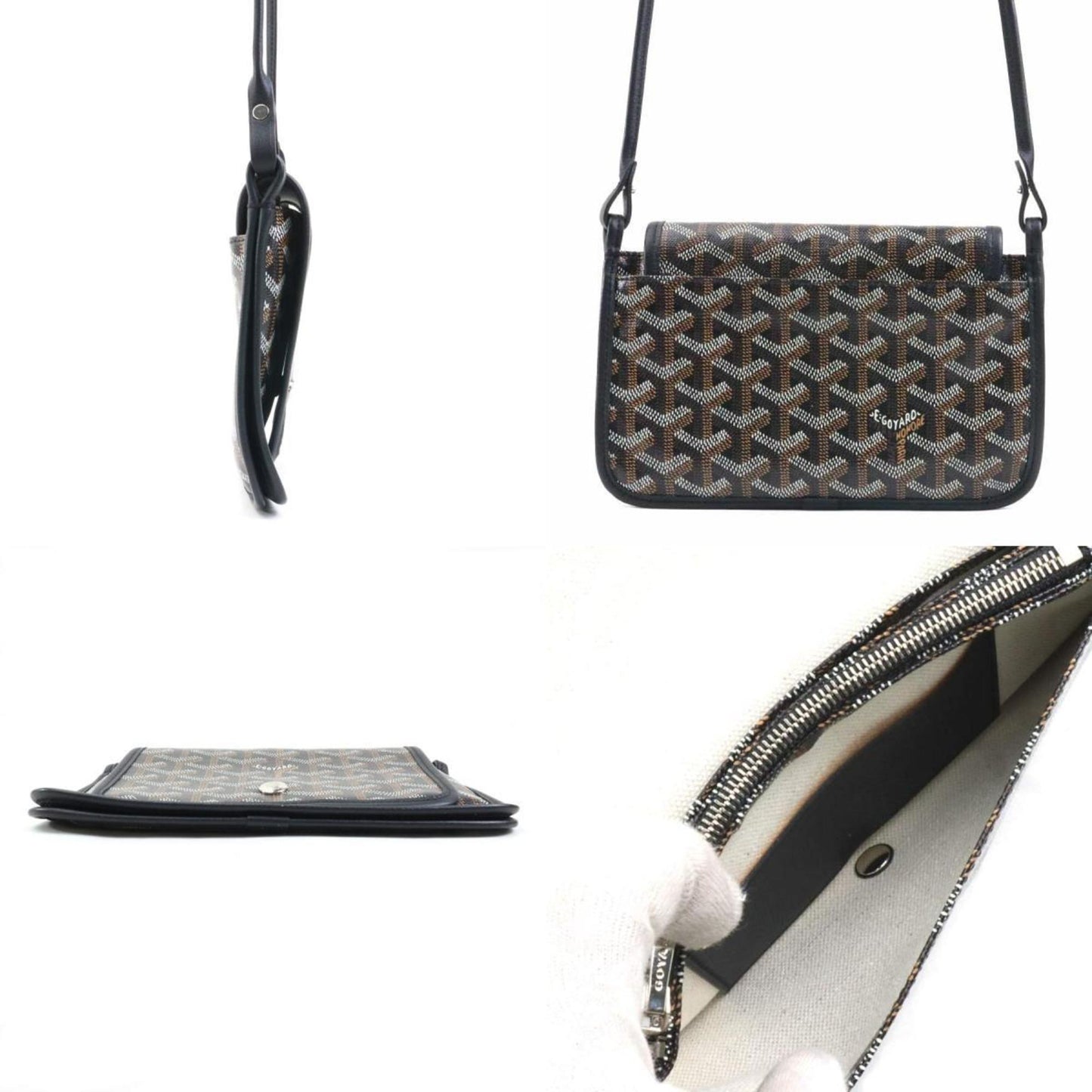 Goyard Coated Canvas Black Shoulder Bags