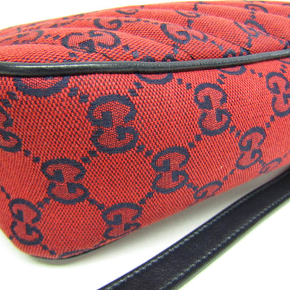 Gucci Woven Fabric Red Shoulder Bags