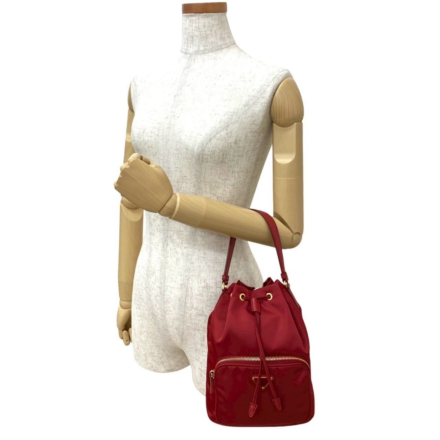 Prada Nylon Red Handbags
