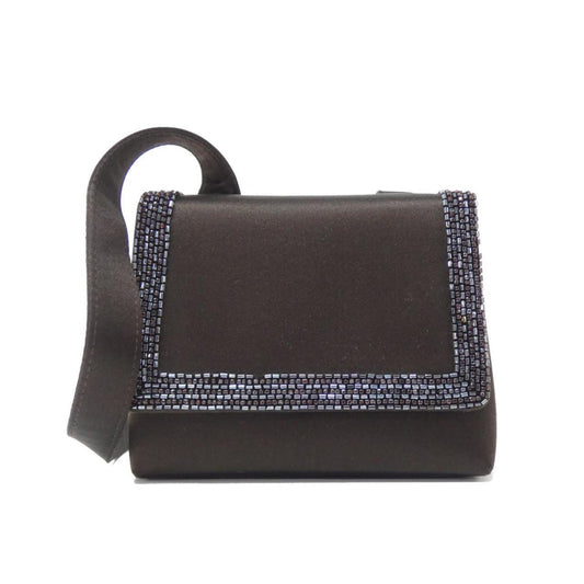 Chanel Satin Brown Shoulder Bags