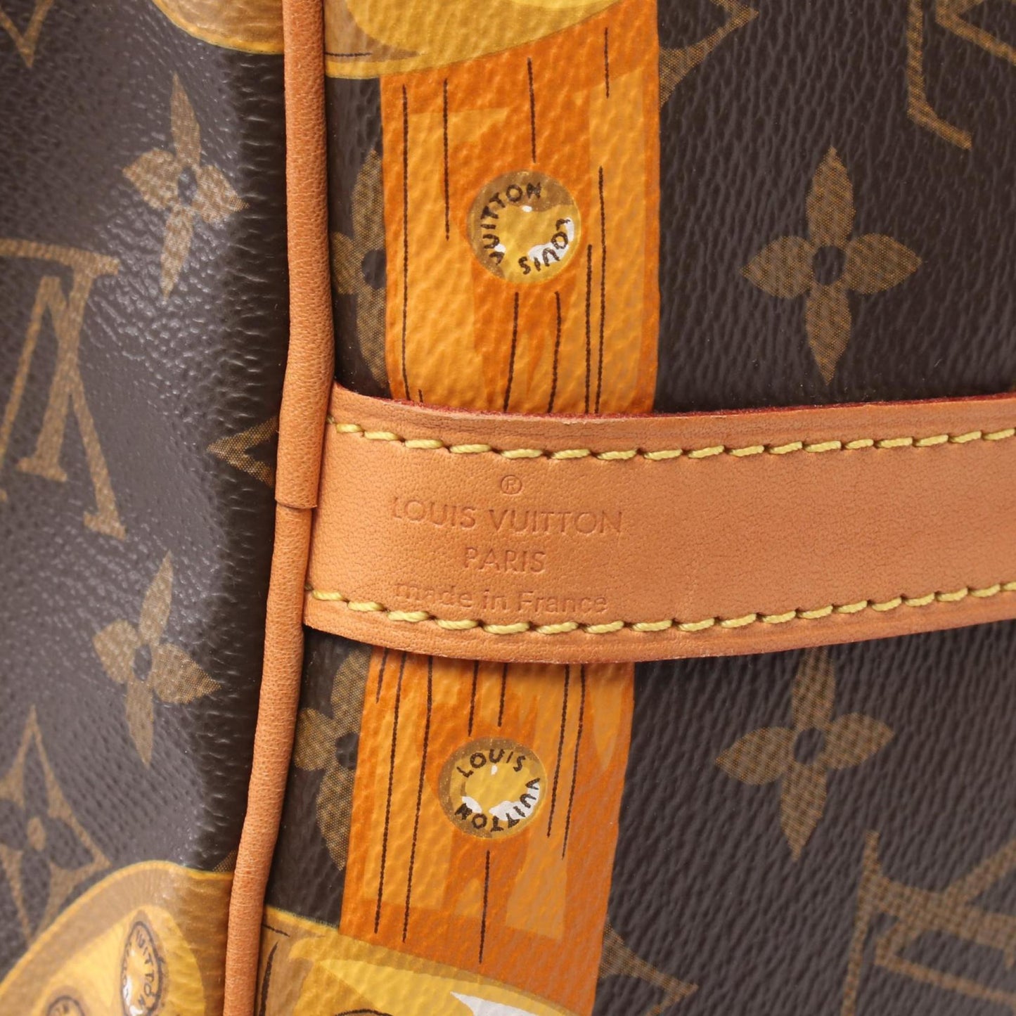 Louis Vuitton Coated Canvas Brown Handbags