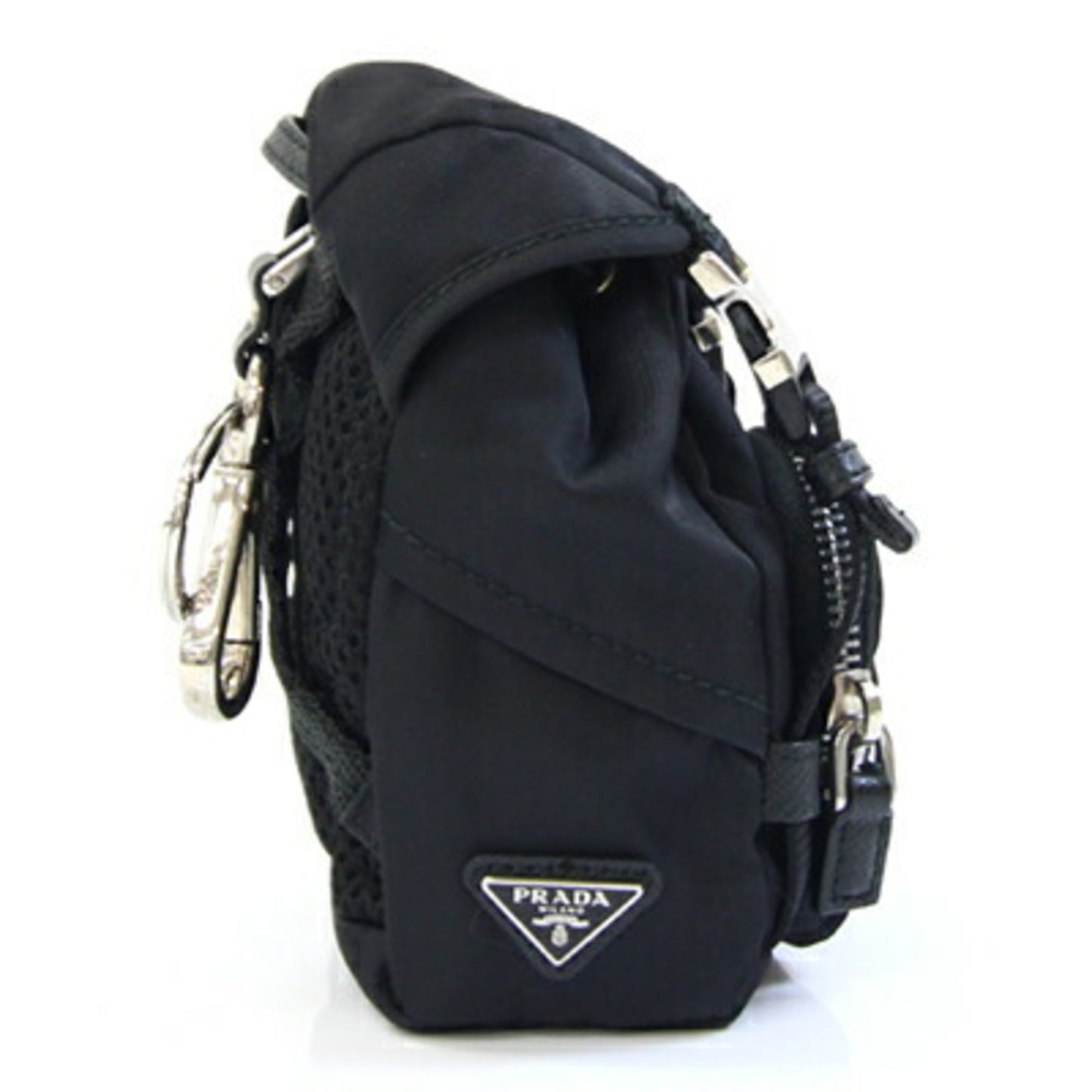 Prada Nylon Black Key Rings
