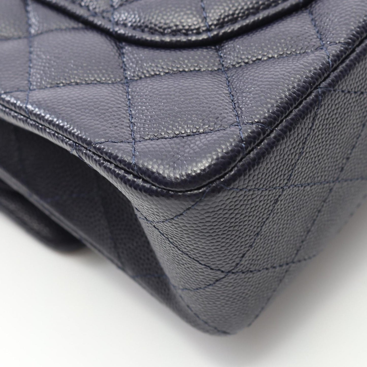 Chanel Calfskin Blue Shoulder Bags