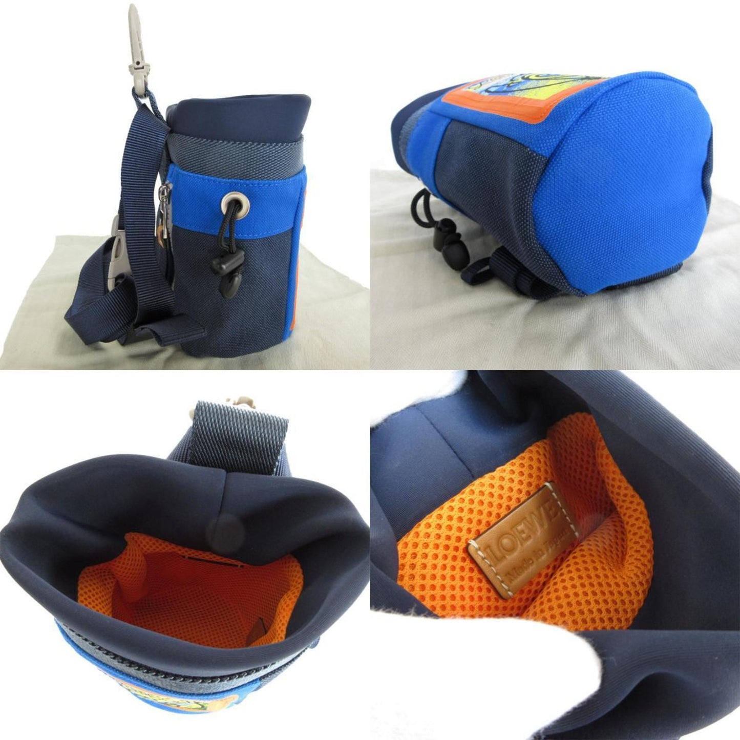 Loewe Canvas Blue Shoulder Bags