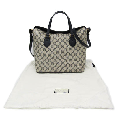 Gucci Coated Canvas Blue Shoulder Bags