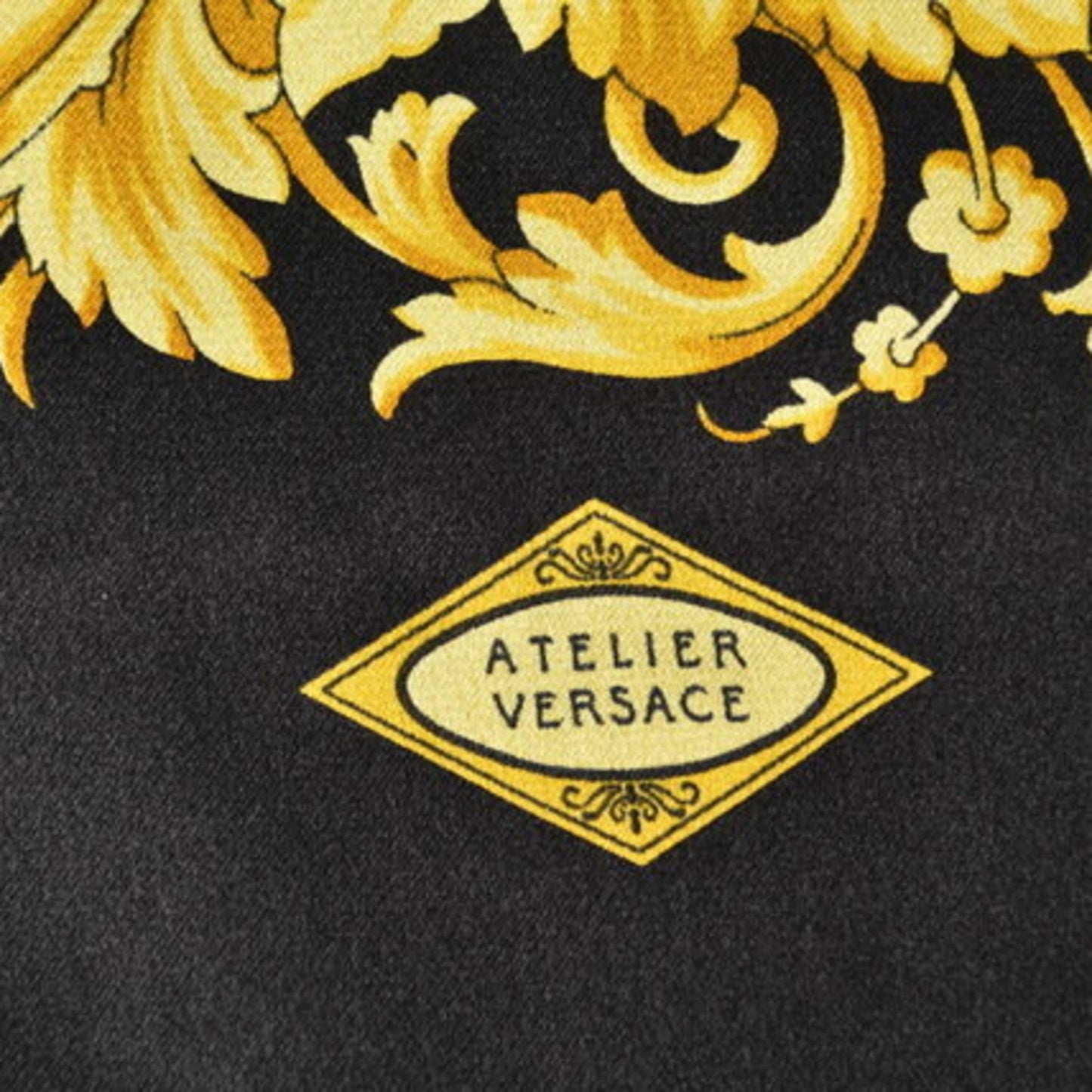 Versace Silk Black Scarves