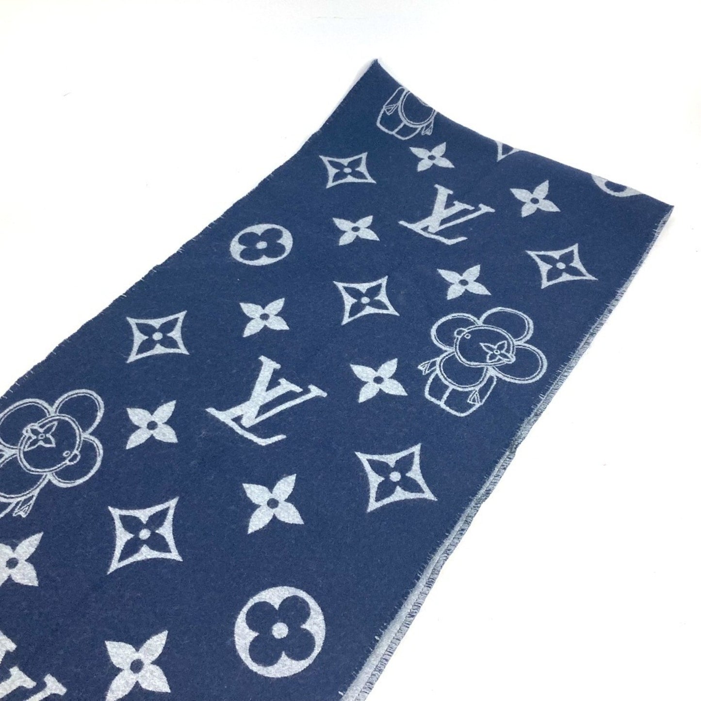 Louis Vuitton Wool Blue Scarves