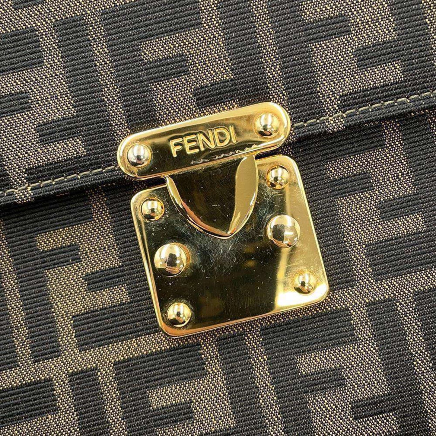 Fendi Canvas Brown Handbags