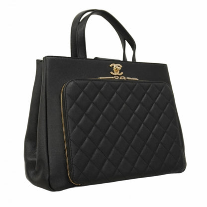 Chanel Calfskin Black Handbags