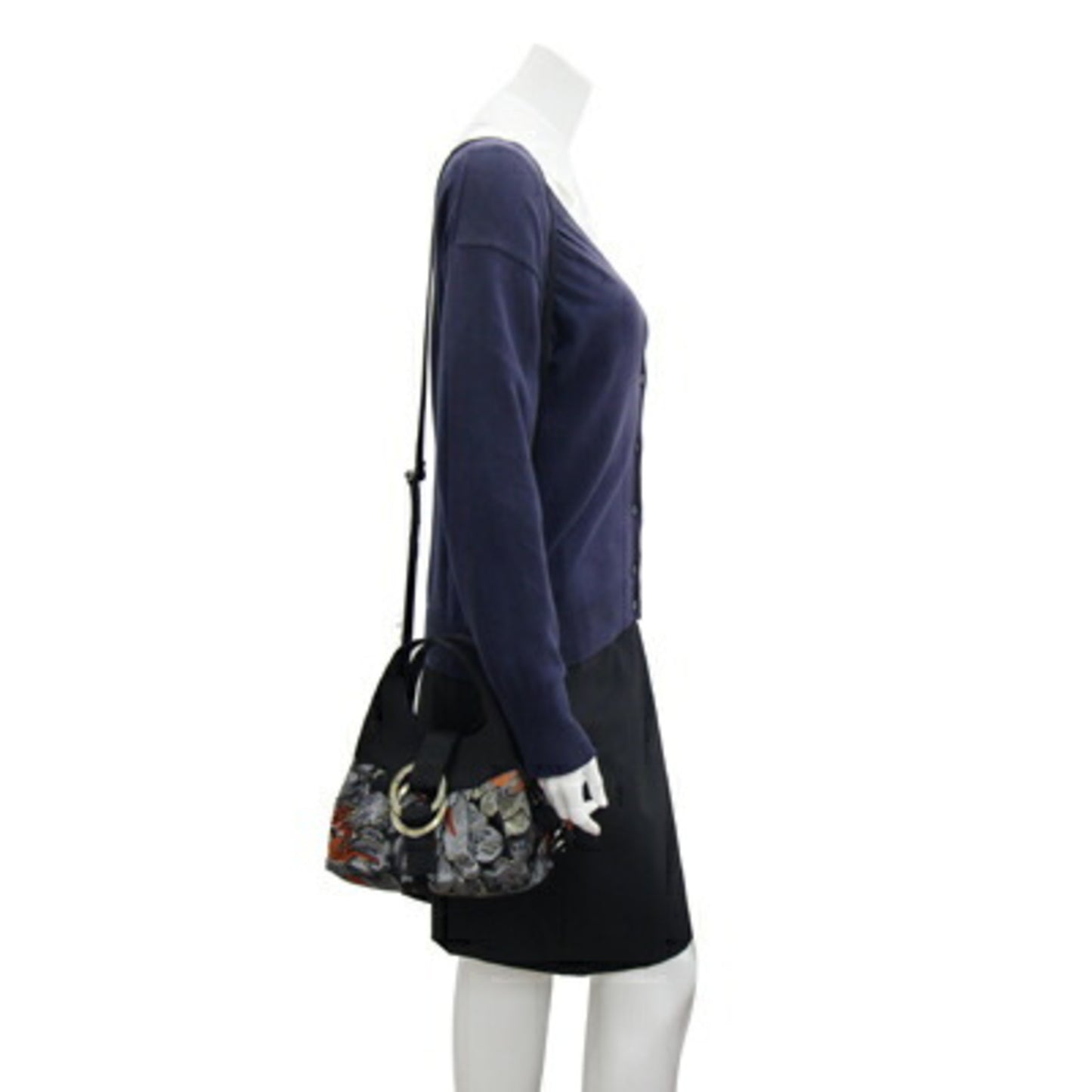 Bvlgari Satin Black Handbags