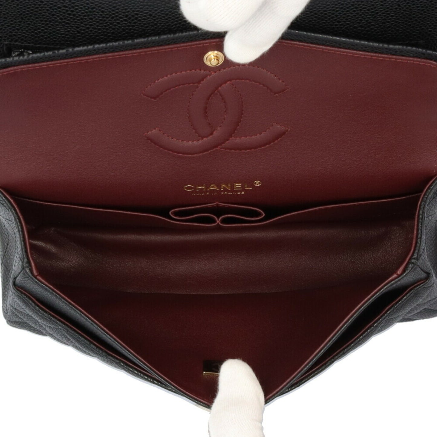 Chanel Calfskin Black Shoulder Bags