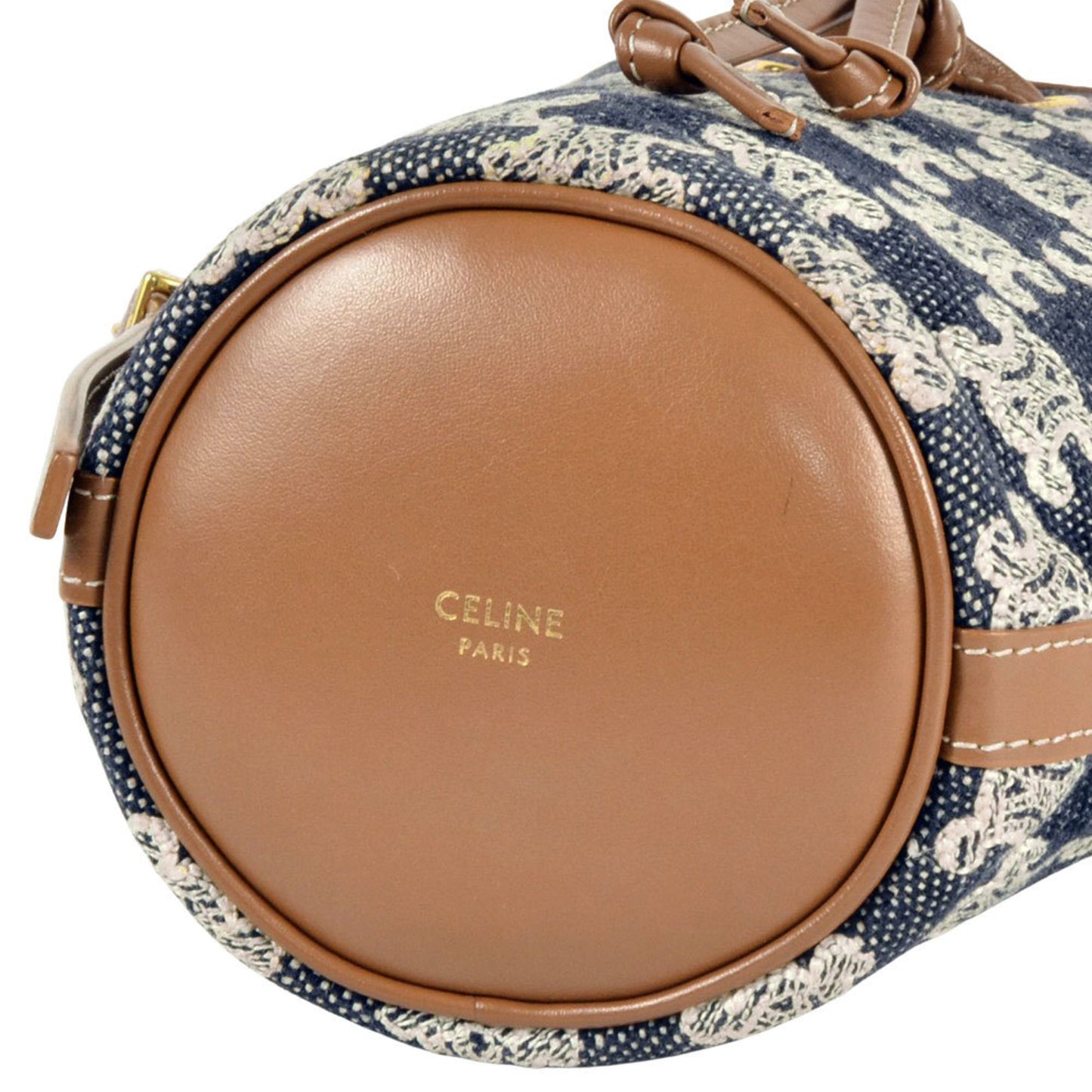 Celine Canvas Blue Shoulder Bags